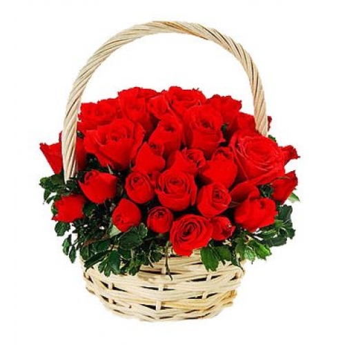 Cheerful Wishes - 24 Stems Basket